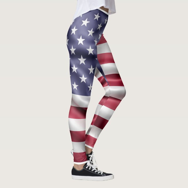 Leggings Bandera estadounidense (Red, White and Blue Leggings!)