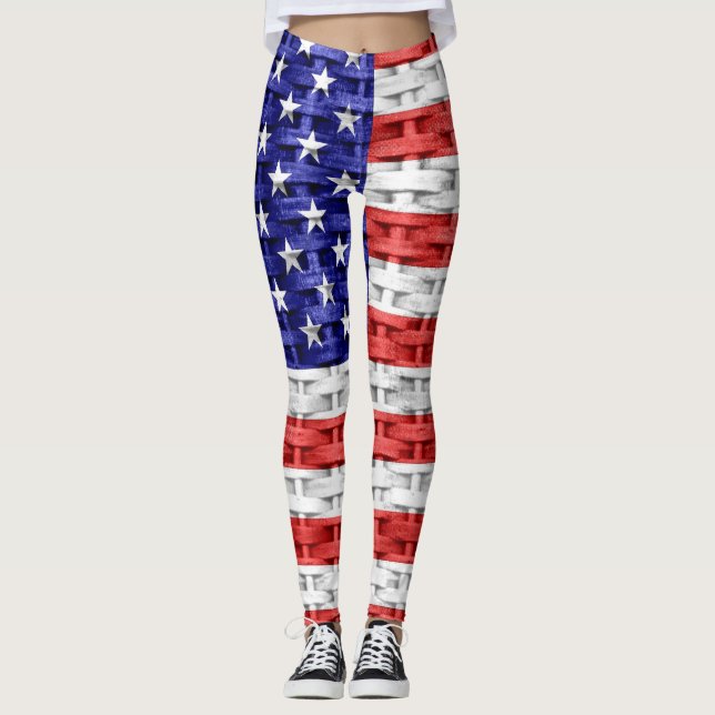 Leggings Bandera estadounidense #2 (Anverso)