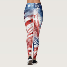 Leggings Bandera estadounidense 4 de julio