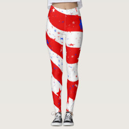 Leggings Bandera estadounidense 4 de julio