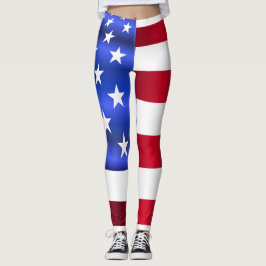 Leggings Bandera estadounidense 4 de julio