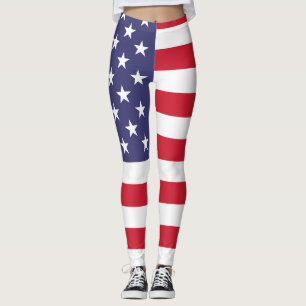 Leggings Bandera estadounidense patriótica