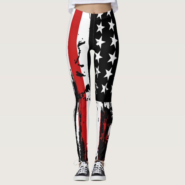 Leggings Bandera estadounidense vintage (Anverso)