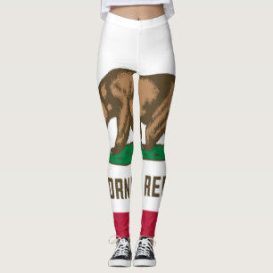 Leggings Bandera Estatal de California (República de Calif