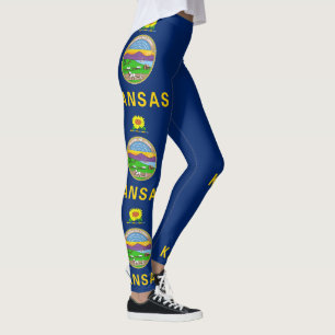 Leggings Bandera estatal de Kansas