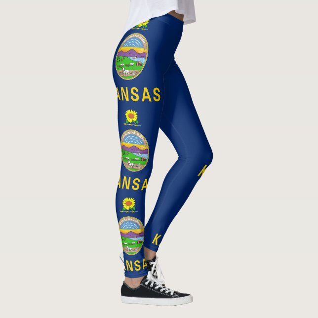 Leggings Bandera estatal de Kansas (Derecha)