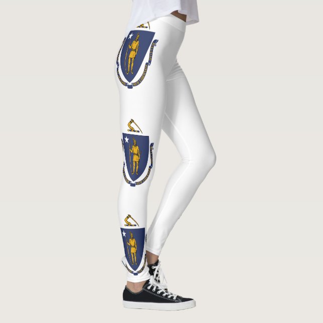 Leggings Bandera estatal de Massachusetts (Derecha)