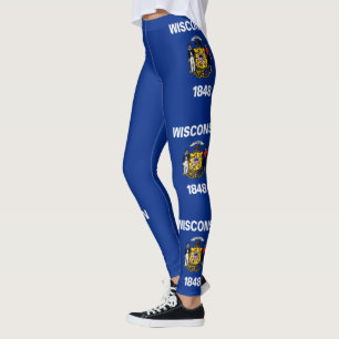 Leggings Bandera estatal de Wisconsin