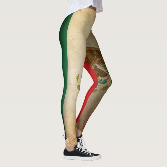 Leggings Bandera Grunge de México (Derecha)