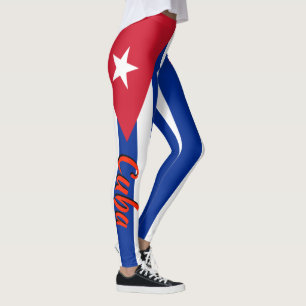 Leggings Bandera impresionante del cubano de Cuba