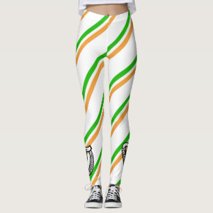 Leggings Bandera irlandesa de las rayas