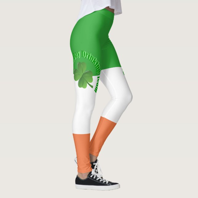 Leggings Bandera irlandesa del equipo de bebidas del día de (Derecha)
