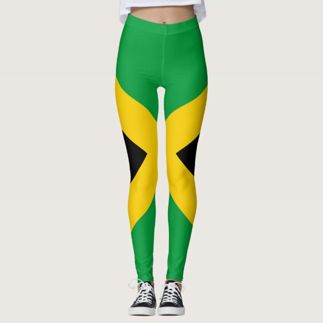 Leggings Bandera jamaicana por completo II (Anverso)