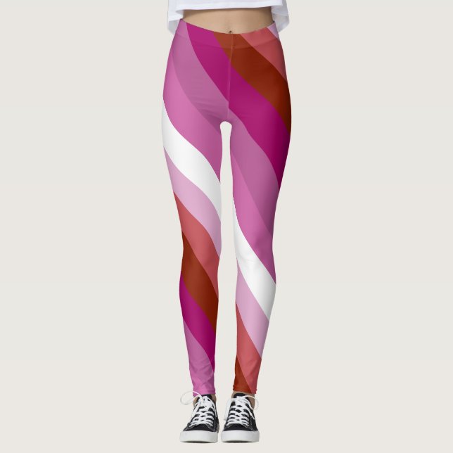 Leggings Bandera lesbiana (Anverso)