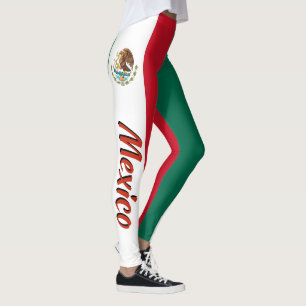 Leggings Bandera mexicana impresionante de México