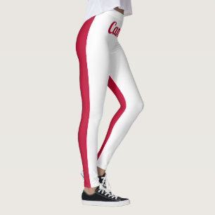 Leggings Bandera nacional canadiense personalizar