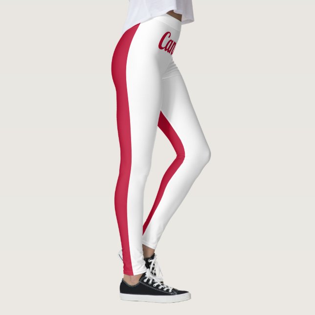 Leggings Bandera nacional canadiense personalizar (Derecha)