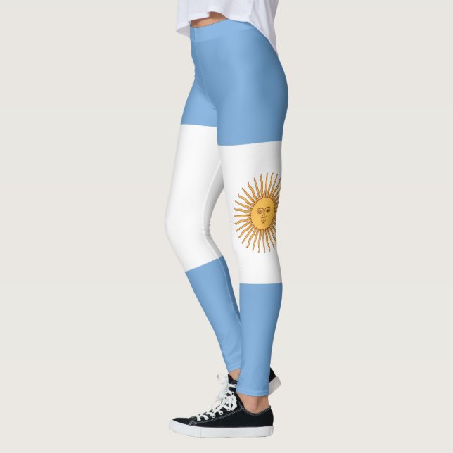 Leggings Bandera nacional de Argentina personalizar (Izquierda)