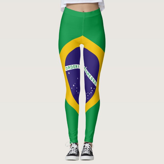 Leggings Bandera nacional de Brasil (Anverso)