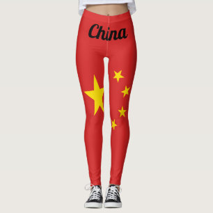 Leggings Bandera nacional de China personalizar