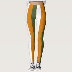 Leggings Bandera nacional de Chipre con tiras verticales