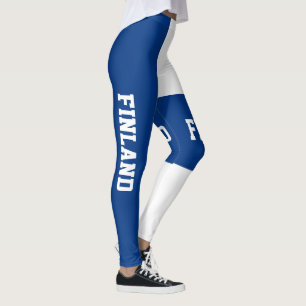 Leggings Bandera nacional de Finlandia personalizar
