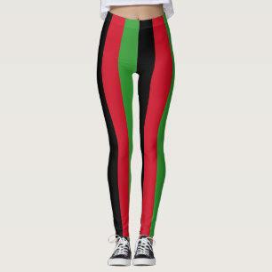 Leggings Bandera nacional de Malawi con tiras verticales