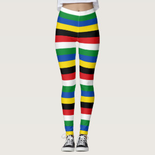 Leggings Bandera nacional de Sudán del Sur Colores de banda
