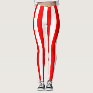 Leggings Bandera nacional de Suiza Colores de rayas vertica