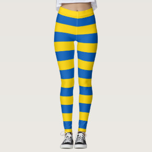 Leggings Bandera nacional de Ucrania Colores horizontales a