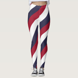 Leggings Bandera nacional tailandesa de colores diagonal a 