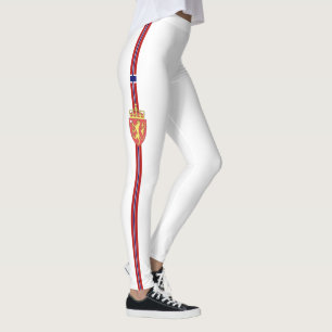 Leggings Bandera noruega y escudo de armas
