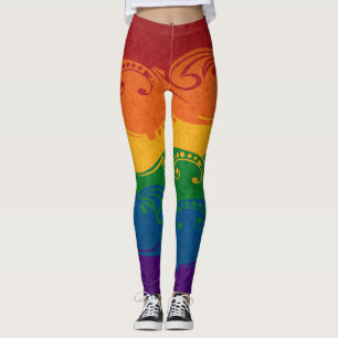 Leggings Bandera ornamental del arco iris
