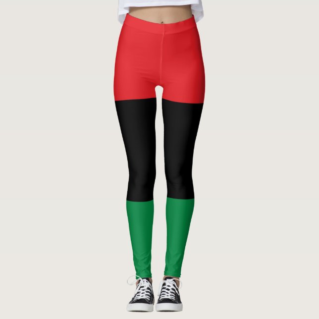 Leggings Bandera panafricana (Anverso)