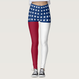 Leggings Bandera Patriótica Americana