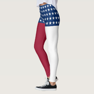 Leggings Bandera Patriótica Americana
