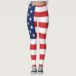 Leggings Bandera Patriótica Americana