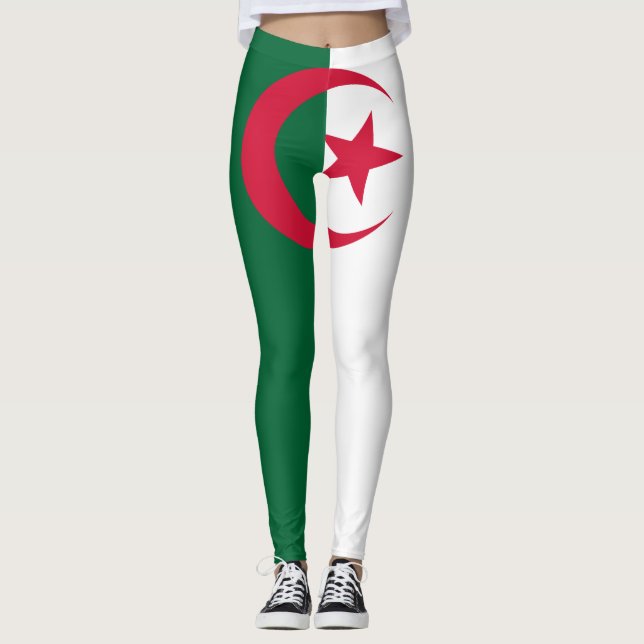 Leggings Bandera patriótica argelina (Anverso)