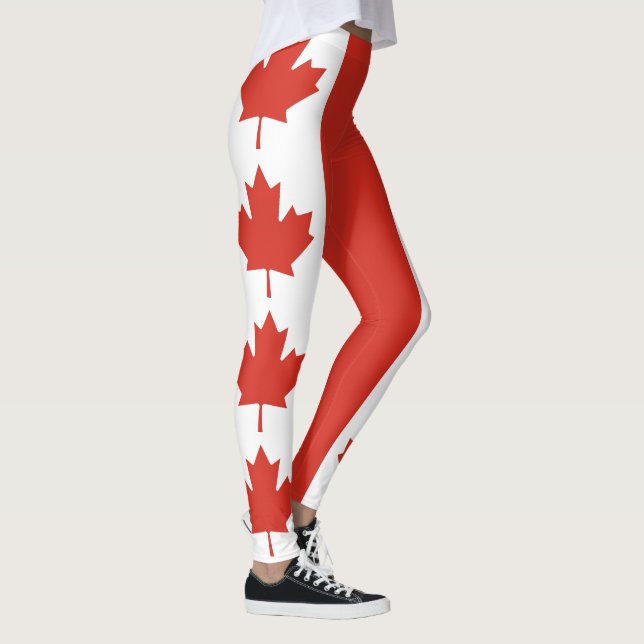 Leggings Bandera Patriótica Canadiense (Derecha)