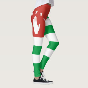 Leggings Bandera patriótica de Abjasia