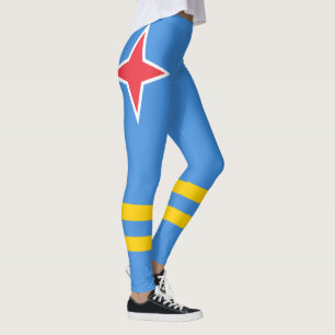 Leggings Bandera patriótica de Aruba