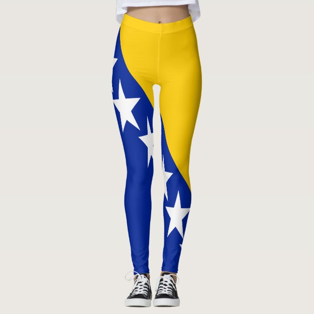 Leggings Bandera patriótica de Bosnia y Herzegovina (Anverso)