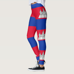 Leggings Bandera Patriótica De Camboya