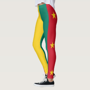 Leggings Bandera patriótica de Camerún