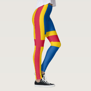 Leggings Bandera patriótica de las Islas Åland