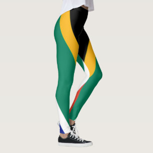 Leggings Bandera patriótica de Sudáfrica Bokke