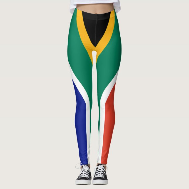 Leggings Bandera patriótica de Sudáfrica Bokke (Anverso)