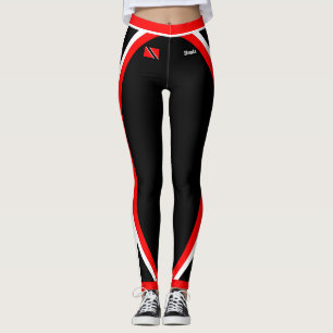 Leggings Bandera Patriótica de Trinidad y Tobago con tu nom