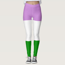 Bandera Queer Purple White Green Strit LGBT