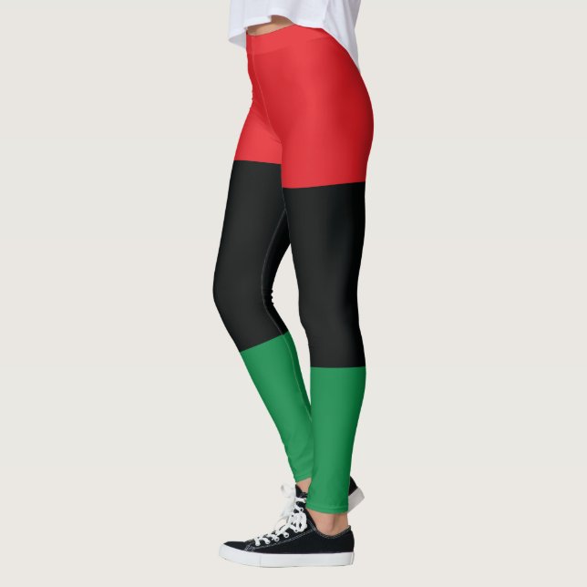 Leggings Bandera roja, negra y verde (Izquierda)